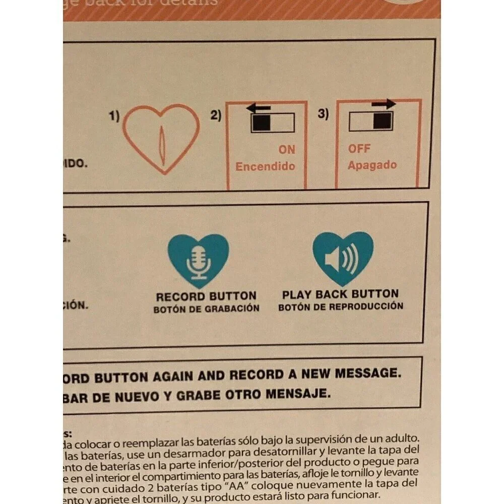 Way To Celebrate Mothers #1 Mom Recordable Message Plush Heart - Picture 9 of 14